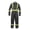 Gray, variant on Flame Resistant Hi Vis Reflective Coverall with Leg Zipper (X-Large, Navy Blue)