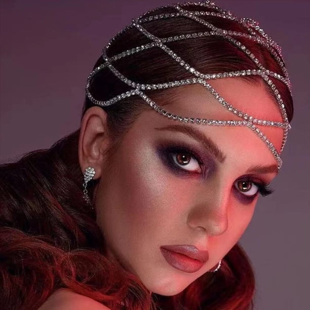 QTMY Diademas De Moda Con Perlas De Piedras Preciosas De Cristal, Accesorios Para El Cabello, Diadema De Moda Para Mujer, 711 Verde
