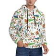 thumbnail image 2 of Kdxio Sea Animals 1 Print Mens Casual Hooded Collar Drawstring Hoodies Pullover Sweatshirts Casual Long Sleeve Shirts-XX-Large, 2 of 7