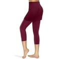 thumbnail image 4 of Leggings Pockets Tennis Capris Sports Skirted Women Yoga Legging Skirts Elastic Yoga Pants Yoga Pants for Women Tall, 4 of 5