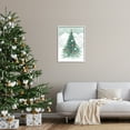 thumbnail image 3 of Stupell Industries Subtle Christmas Tree in Snow Holiday Painting White Framed Art Print Wall Art, 24 x 30, 3 of 9