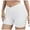 White, variant on Besolor Womens V Cross Workout Shorts Ribbed Seamless High Waist Stretch Booty Athletic Yoga Biker Shorts
