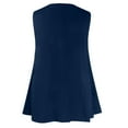 thumbnail image 5 of Htigea Womens Plus Size Tank Tops Sleeveless Loose Fit Dressy V Neck Flowy Camisoles Cami Shirt Tunic Blouse 2025 Summer Dark Blue,XL, 5 of 6