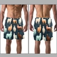 thumbnail image 3 of luoweisi Men's Beach Shorts Quick Dry Swim Trunks with Mesh Lining Alpaca S, 3 of 5