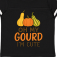 thumbnail image 4 of Inktastic Oh My Gourd I'm Cute Funny Fall Boys or Girls Toddler T-Shirt, 4 of 5