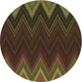 thumbnail image 1 of Ahgly Company Indoor Round Patterned Blood Night Red Area Rugs, 8' Round, 1 of 6