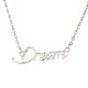 thumbnail image 2 of '' Coraje / Amor / Fe '' Collar con Guión Joyas para Niñas Pequeñas Mujeres Novia Día de Navidad Cumpleaños de San Valentín Plata Fernando Elegante collar colgante, 2 of 7