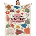 thumbnail image 2 of Physician Assistant Gifts Blanket,PA Week Gifts,Birthday Christmas Appreciation Thank You Gifts for Physician Assistant,Best PA Gifts,White Coat Ceremony Gifts for PA Throw Blanket 50x60, 2 of 6