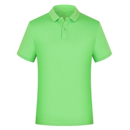 AHTJRT Kids Golf Shirts Summer Pullover Jersey Tee Tops Stretch Comfy Breathable Tee Shirts Activewear Basic Tops Green 5-6 Years