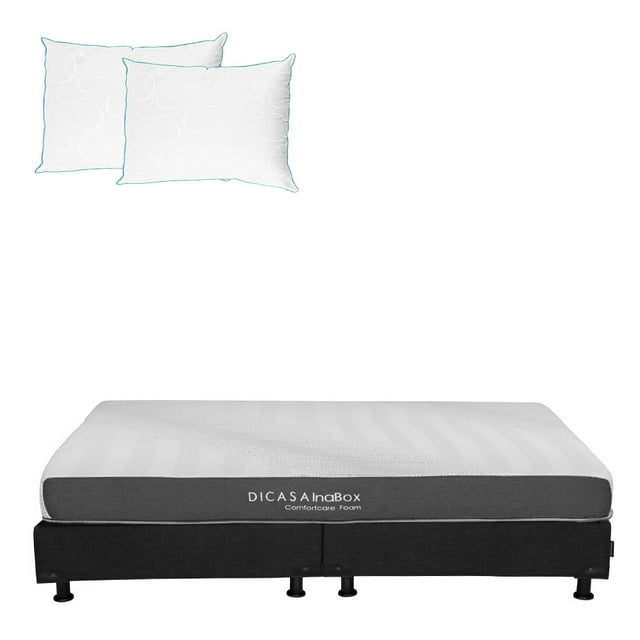 Colchón King Size + Box Belu + 2 Almohadas de Osos Restonic