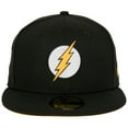 thumbnail image 2 of The Flash Logo DC Comics Black Colorway New Era 59Fifty Fitted Hat-7 Fitted, 2 of 6