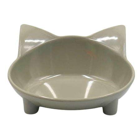 oshhni Shaped Bowl Non-slip Feeding Bowl Gray