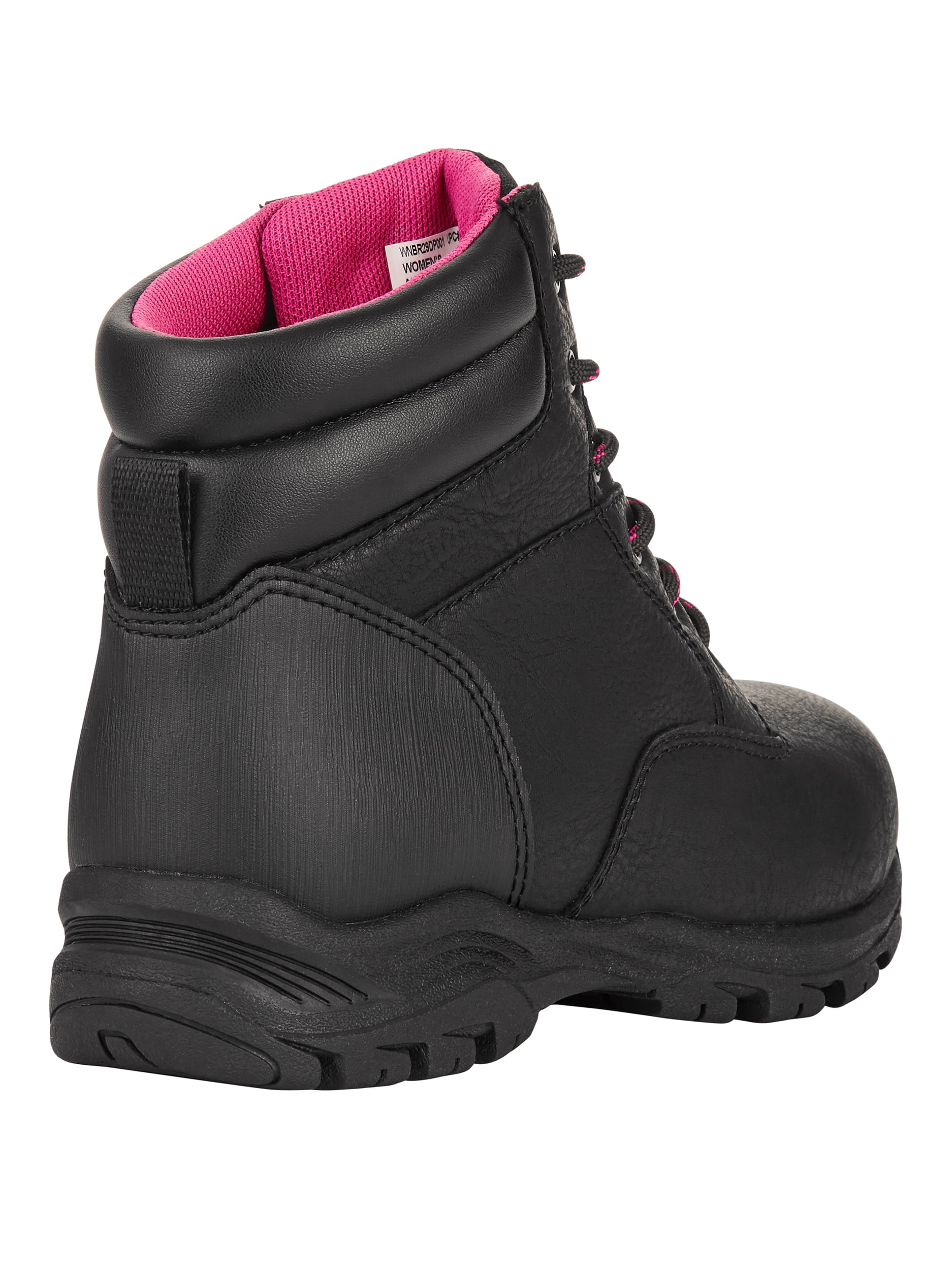 pink steel cap boots