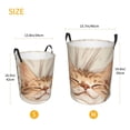 thumbnail image 3 of Balery Sleeping Cat In Blanket Cesta de ropa redonda con asas, impermeable, independiente, para ropa, juguetes, dormitorio y familia-Small, 3 of 6