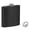 Black, variant on Toptie Stainless Steel Leakproof Flask with Funnel - 6oz Whiskey Flask for Men Outgoing (Black)