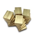thumbnail image 5 of TheDisplayGuys 25-Pack #10 Cotton Filled Cardboard Paper Jewelry Box Gift Case - Gold Foil (1 15/16" x 1 1/4" x 11/16"), 5 of 7