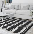 thumbnail image 2 of Kilim Stripe Black Area Rug by Kavka Designs, 2 of 3