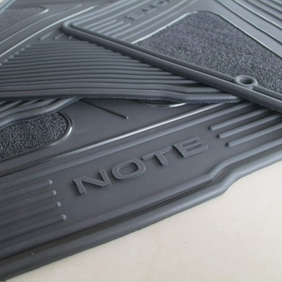 Floor Mats for Nissa Versa Note OEM Genuine - All Weather - Heavy Duty - (2014,2015,2016,2017, 2018, 2019) Complete Set (Black)