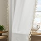 thumbnail image 3 of Joydeco Cortinas Bohemias Color Crema Y Blanco De 108 Pulgadas, Juego De 2 Paneles, Cortinas Bohemias Para Dormitorio, Sala De Estar, Filtrado De Luz Súper Suave, Estilo Rústico, Semitransparente, Con, 3 of 5