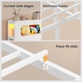 thumbnail image 6 of Afuhokles Twin Bed Frame with 6 Storage Drawers and 2-Tier LED Headboard, Power Outlets, White, 6 of 7