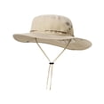 thumbnail image 1 of Sombrero de protección solar impermeable con cordones, plegable y ajustable, tipo cubo. Caqui, 1 of 9