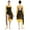 Yellow, variant on Aiihoo Womens Color Block Lyrical Ballet Dance Dress Backless Modern Contemporary Dance Overlays Cocktail Dress White S