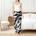 thumbnail image 4 of Cauagu Leopard And Zebra 2 Pajama Pants for Women Loose Fit Wide Leg Trouser Pants Casual Elastic Waist Drawstring Lounge Pants, 4 of 6