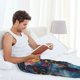 thumbnail image 5 of Balery Vibrant Rooster Painting Pantalones de pijama para hombre, pijama ultraligero, pantalón de descanso-Medium, 5 of 6