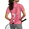 thumbnail image 2 of COEQINE Short Sleeve Golf Shirts for Women 1/4 Zip Quick Dry Fit Tennis Activewear Female Gnome Leprechaun Print Workout Moisture Wicking Golf Tops for St. Patrick's Day, L, 2 of 7