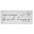 thumbnail image 5 of Daphne Polselli Don't Worry Beach Happy Sandy Starfish Sign 24 in x 10 in Framed Painting Art Print, by Stupell Home Décor, 5 of 5