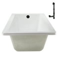 thumbnail image 6 of Streamline N-4060-703-BL 60 in. x 32 in. Acrylic Soaking Drop-In Bathtub in Glossy White, With External Drain in Matte Black, 6 of 11