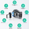 thumbnail image 3 of Adaptador Magnético USB C de 2 Piezas de 240 W, Adaptador Magnético USB C de 24 Pines, Datos de Carga Rápida de 40 Gbps para 3/4, Pro, 3 of 5