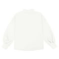thumbnail image 4 of Bxsruta Two Piece Outfits for Women Solid Color Fall Pullover Long Sleeve Top and Casual Pants Sets Matching Sets for Women Summer White M, 4 of 7