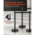 thumbnail image 3 of STAWAY 6 Pcs Stanchion Post Set with Retractable Belts & Fillable Base - Durable Crowd Control Barriers for Events, Aisles, and Gatherings, 3 of 9