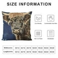 thumbnail image 5 of Qinduosi Cushion Covers Original Design Pillow Case Square Decorative Throw Pillow Cover for Sofa Bed Couch Living Room Bedroom Forest Cow pc White, 5 of 5