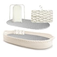 thumbnail image 1 of Cesta Cambiadora de Bebé para Tocador de Bebé, Cesta Moisés para Bebés, Cesta para Cambiar Pañales de Cuerda de Algodón con Cojín de Espuma Adicional, 1 of 7