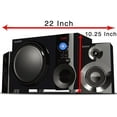 thumbnail image 2 of BOYTONE BT210FD BLACK 2.1 MULTIMEDIA SPEAKER SYSTEM WITH, 2 of 7