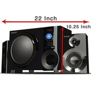 Boytone Bt210fd Black 2.1 Multimedia Speaker System With