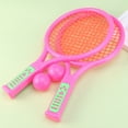 thumbnail image 2 of HOOWIFFY Plastic Tennis Rackets 1 Pair Lightweight Portable Outdoor Sports Equipment for Kids and Adults, 2 of 6
