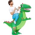 thumbnail image 3 of Disfraz inflable de dinosaurio, disfraz inflable divertido para Halloween y fiesta de Navidad, disfraz de Cosplay para adolescentes, adultos y niños, 3 of 5