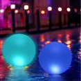 thumbnail image 1 of 2 luces LED flotantes para piscina de 20 cm, globo impermeable IP68, lámpara flotante, luz nocturna LED que cambia de color al aire libre con control remoto para decoración de fiestas, piscina, boda,, 1 of 5