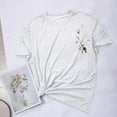 thumbnail image 6 of AOOCHASLIY Trendy Women Tops Fashion Women's Summer Comfortable Round Neck Printing Short Sleeve Tops Blouse T-Shirt, 6 of 6