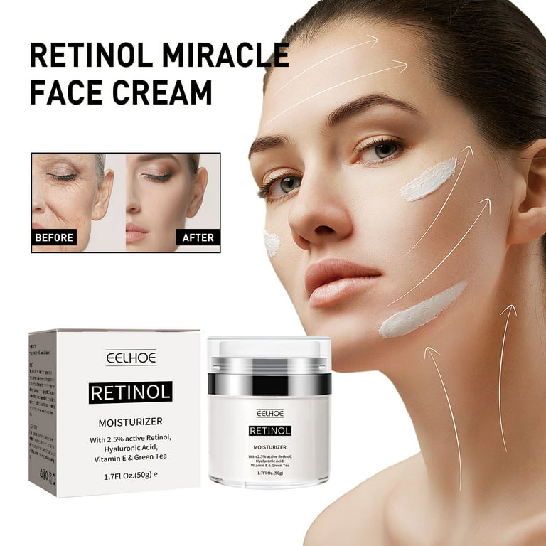 Lingouzi Ross Miracle Retinol, 50g Miracle Retinol Face Cream, Miracle Retinol Moisturizer, Miracle Retinol Cream, Face Cream, Reduces Wrinkles and Firms Skin - Walmart.com