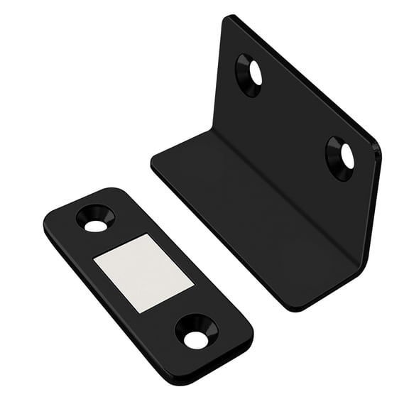 JilgTeok 1 Packs L-shaped Cabinet Magnetic Catch Sliding Door Wardrobe Door Magnetic Strip Patch for Kitchen Closet Door Closing Drawer Cabinet Latch Magnetic Closures