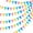 Macaroon, variant on 6PCS Colorful Pennant Banner Multicolor Felt Fabric Pennant Banners Carnival Bunting for Birthday Party Festival Decorations