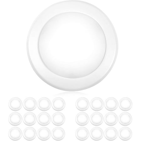 

Parmida LED 5/6 Disk Light Flush Mount Ceiling Recessed Downlight Dimmable 1050lm 15W 24 Pack