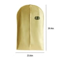 thumbnail image 3 of LEEYNEER Sacs de Robe pour Robes Longue Housse de Robe Sac à Vêtements Sac de Complet pour Rangement de Garde-Robe et Voyage 23.6x39.4 Pouces (Or), 3 of 7