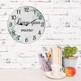 thumbnail image 4 of Kurmntregon Inspirational Wall Clock Love You More Motivational Sayings Quote Valentine's Day Desk Decor Decorative Battery Operated Living Room Bedroom Bathroom Farmhouse Shop Hotel Round 10", 4 of 7
