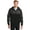 Black/ Black, variant on Sport-Tek Men's Hybrid Full-Zip athletic hoodies