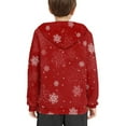 thumbnail image 5 of DISNIMO Christmas Reindeer Hoodies for Girls Pullover Hoodie with Pockets Snowflake Hoodies Sweatshirts for Kids Hooded Sweatshirt Fall Clothing for Teenage Girl Clothes Trendy 14-16 Soft, 5 of 7